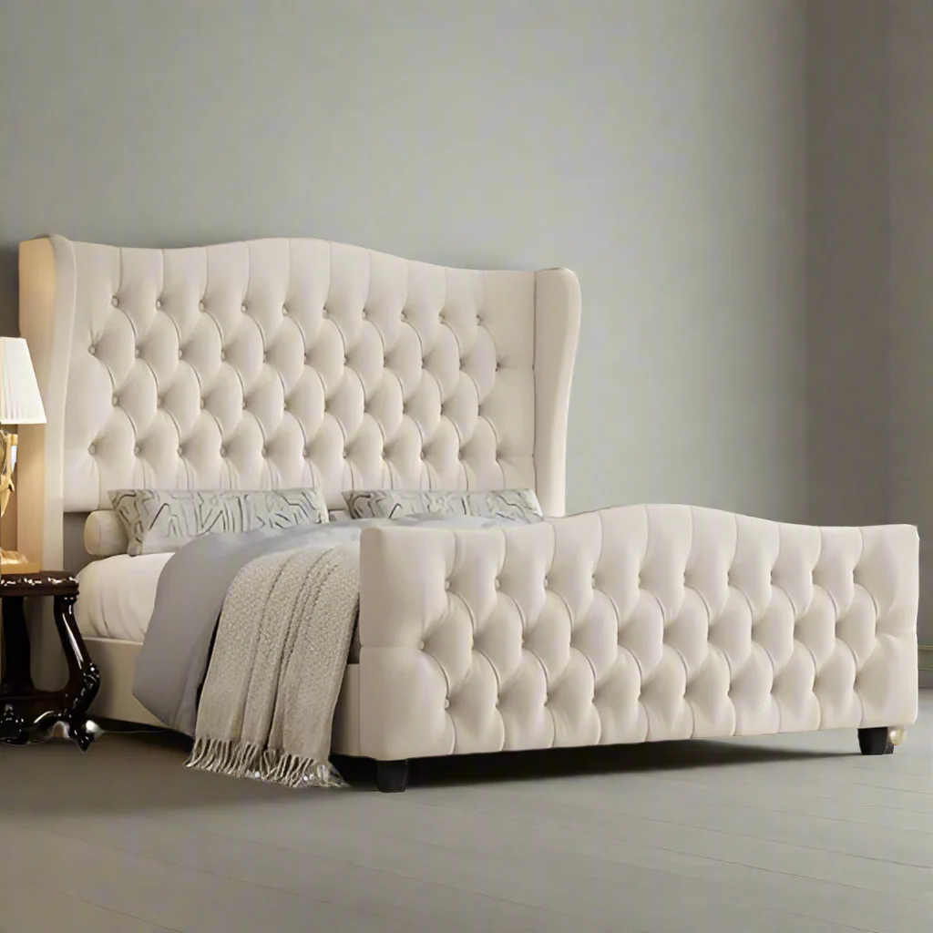 Royal Chesterfield Luxe Velvet Bed Frame with Storage option available