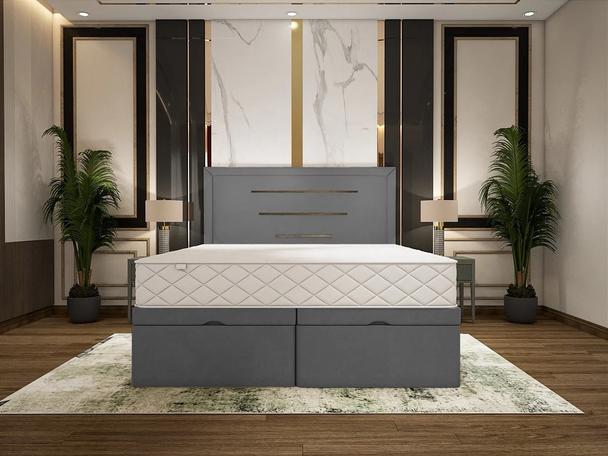 myla divan bed frame with ottoman storage option
