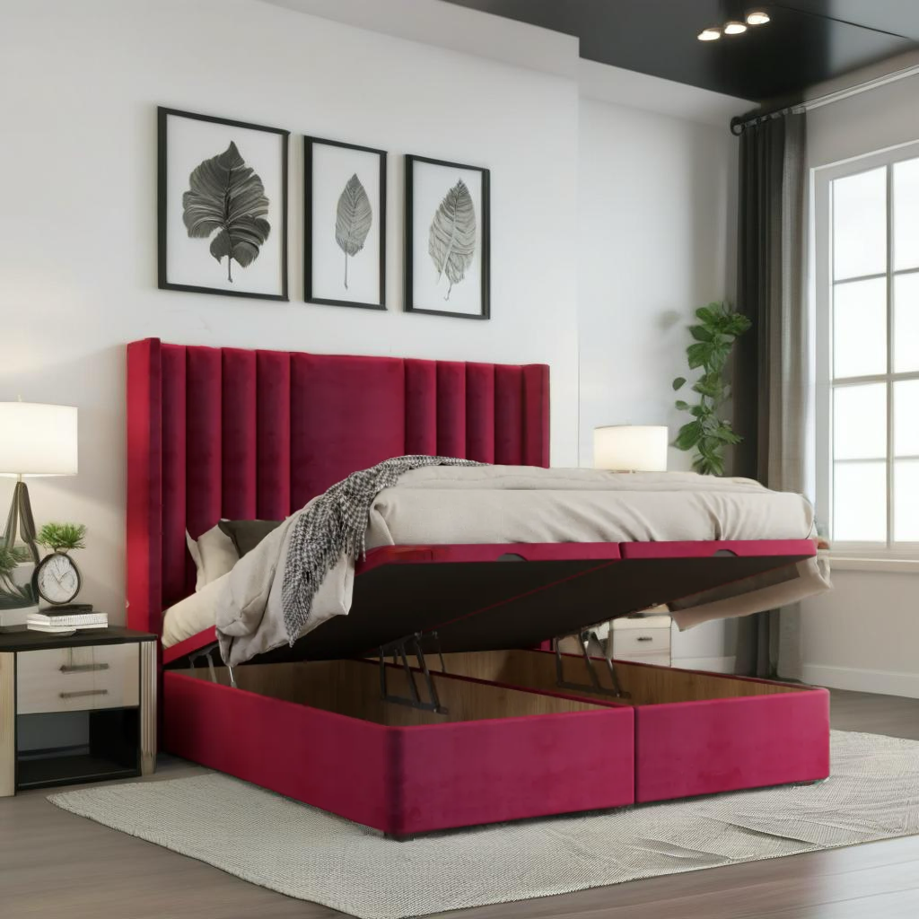 Monaco Divan bed frame with ottoman storage option available