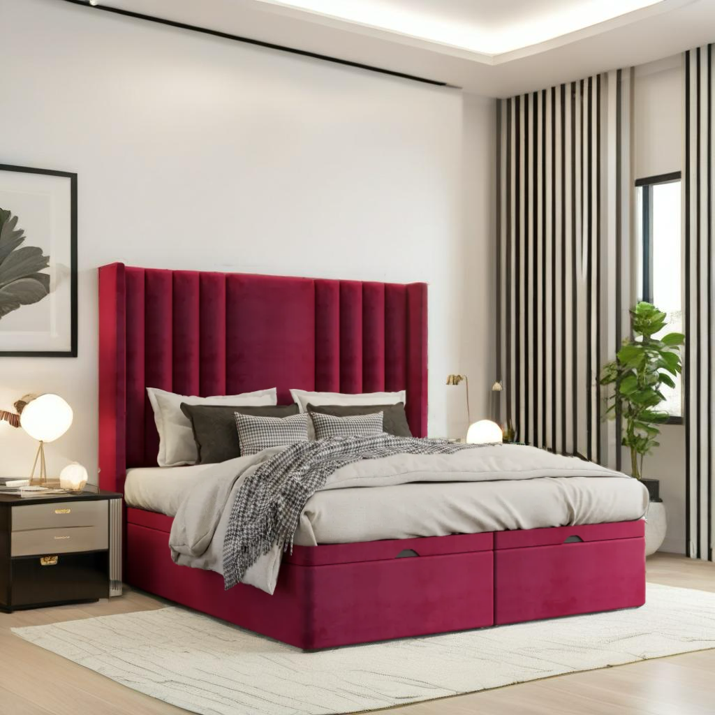 Monaco Divan bed frame with ottoman storage option available