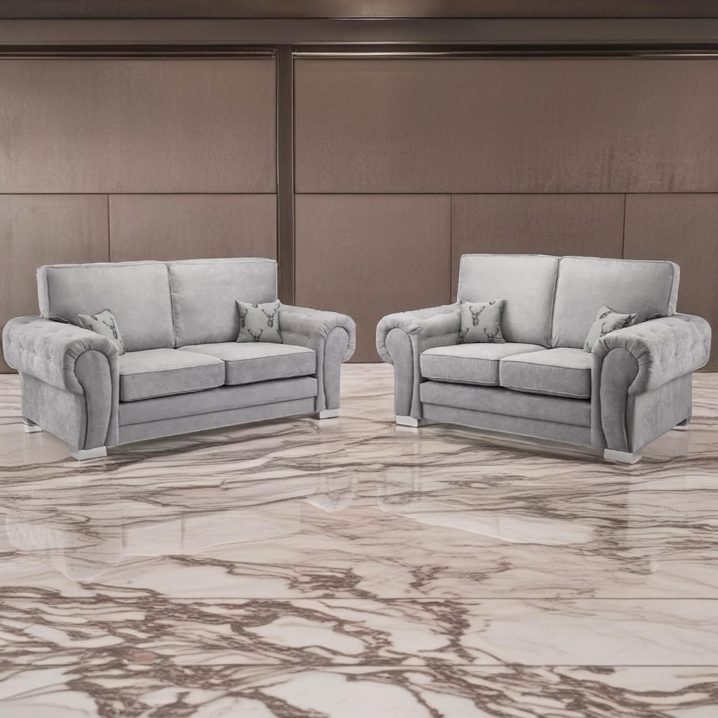Verona 3+2 Seater Luxe Velvet Sofa Set