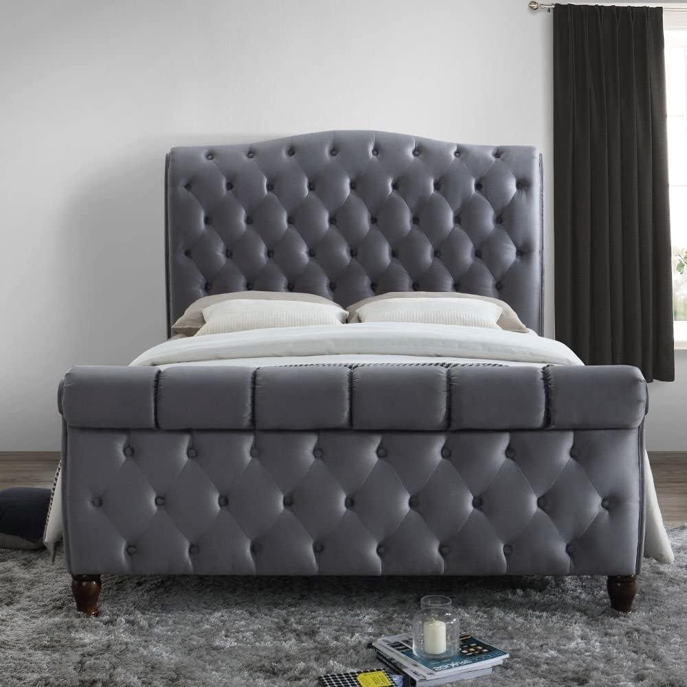 stylish Luxury Chesterfield Bed Frame with Storage option available