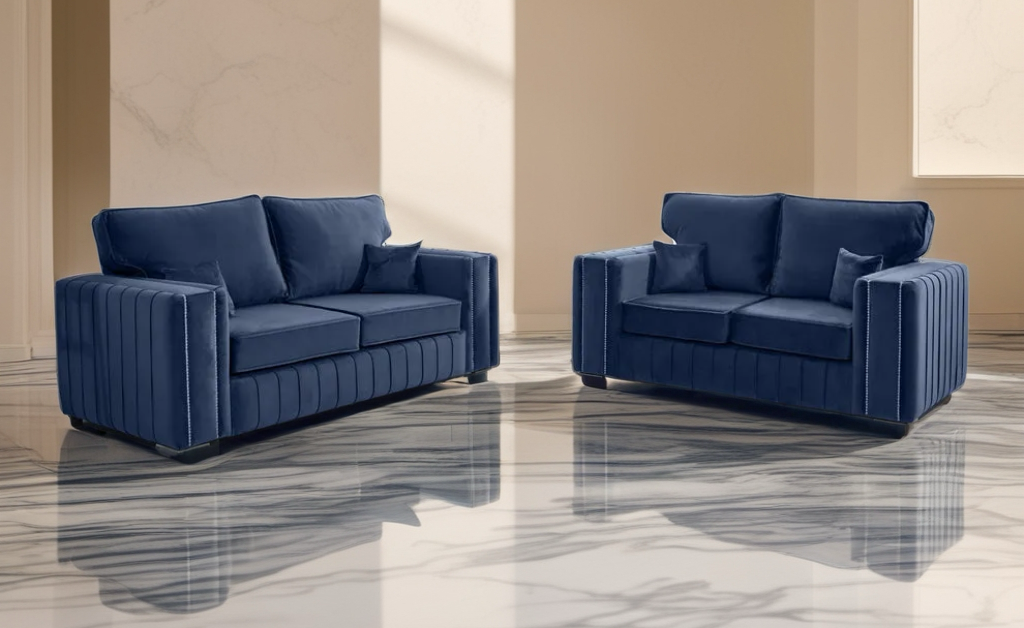 Layla 2+3 Seater Luxe Velvet Sofa set