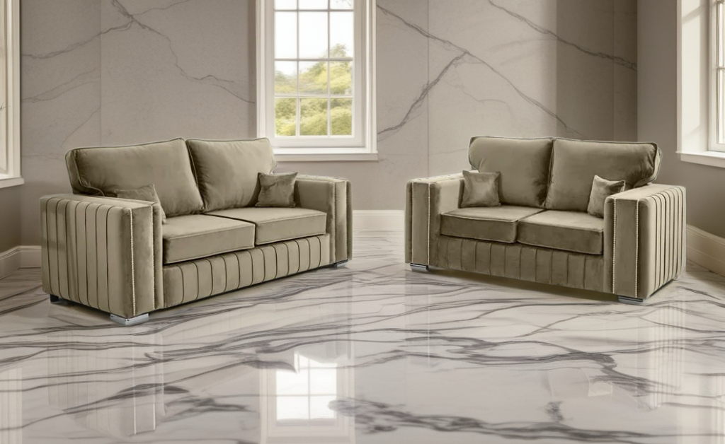 Layla 2+3 Seater Luxe Velvet Sofa set