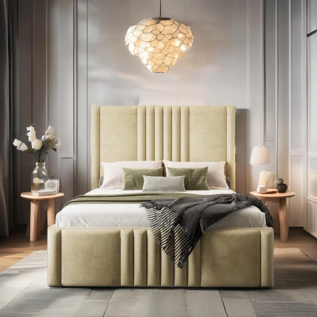 Nayam panel bed frame with storage option available