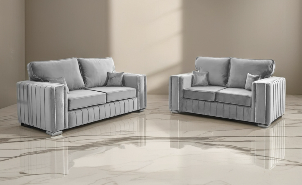 Layla 2+3 Seater Luxe Velvet Sofa set