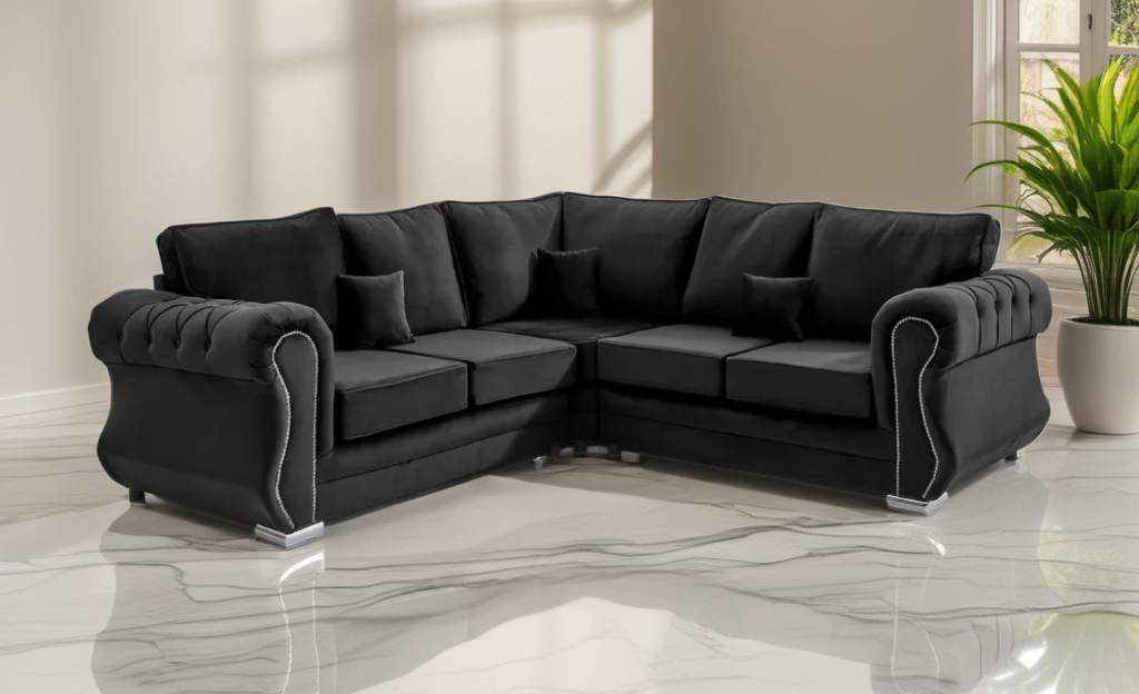 Falcon Luxe Velvet Corner Sofa