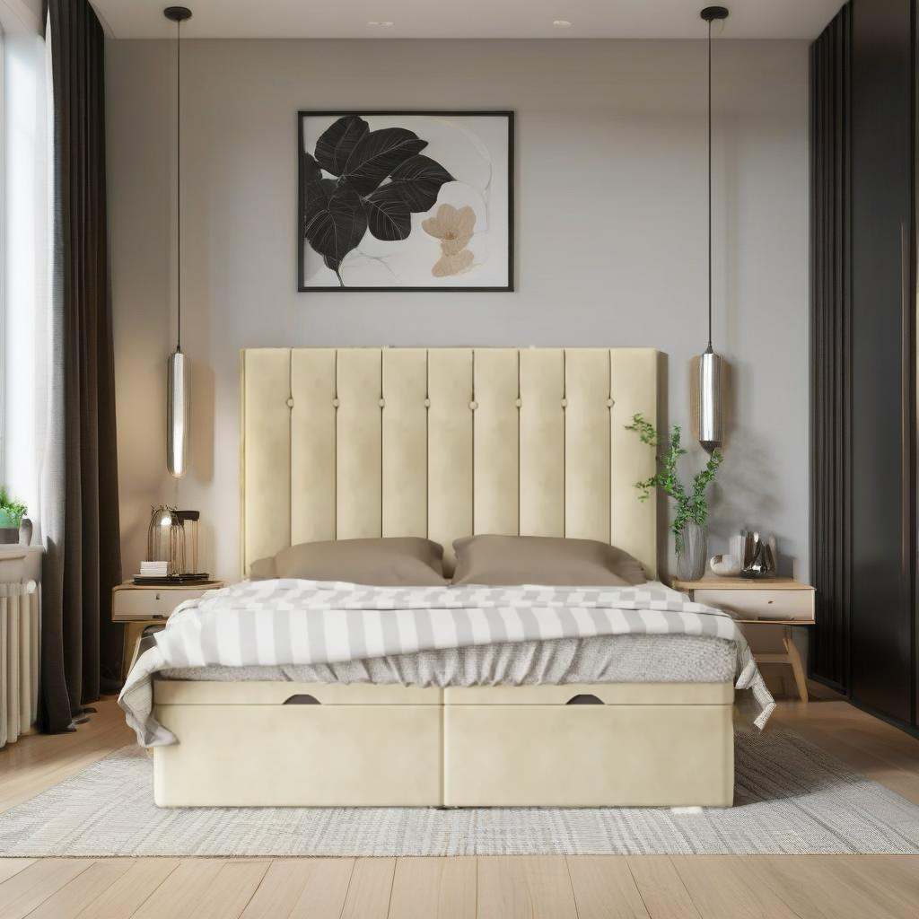 Barcelona divan bed frame with ottoman storage option available