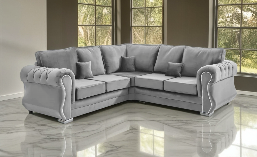 Falcon Luxe Velvet Corner Sofa