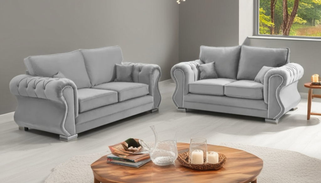 Falcon 2+3 Seater Luxe Velvet Sofa Set