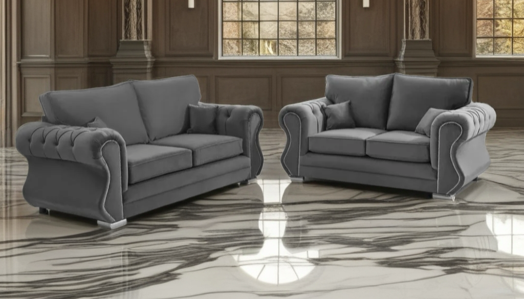 Falcon 2+3 Seater Luxe Velvet Sofa Set