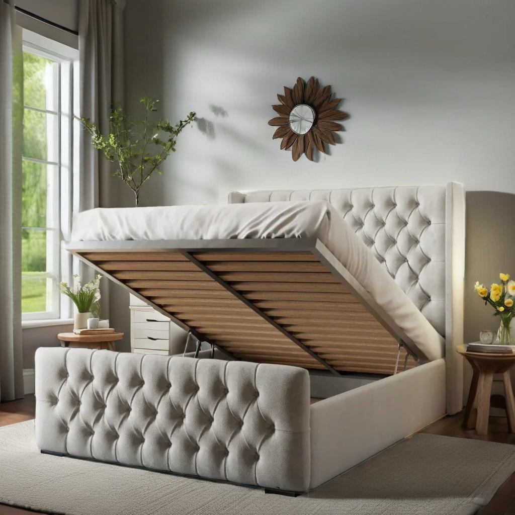 jensson bed frame with storage option available
