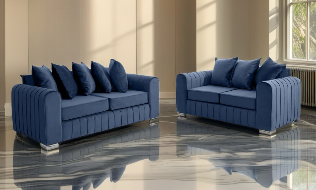 Lilly 2+3 Seater Luxe Velvet Sofa set