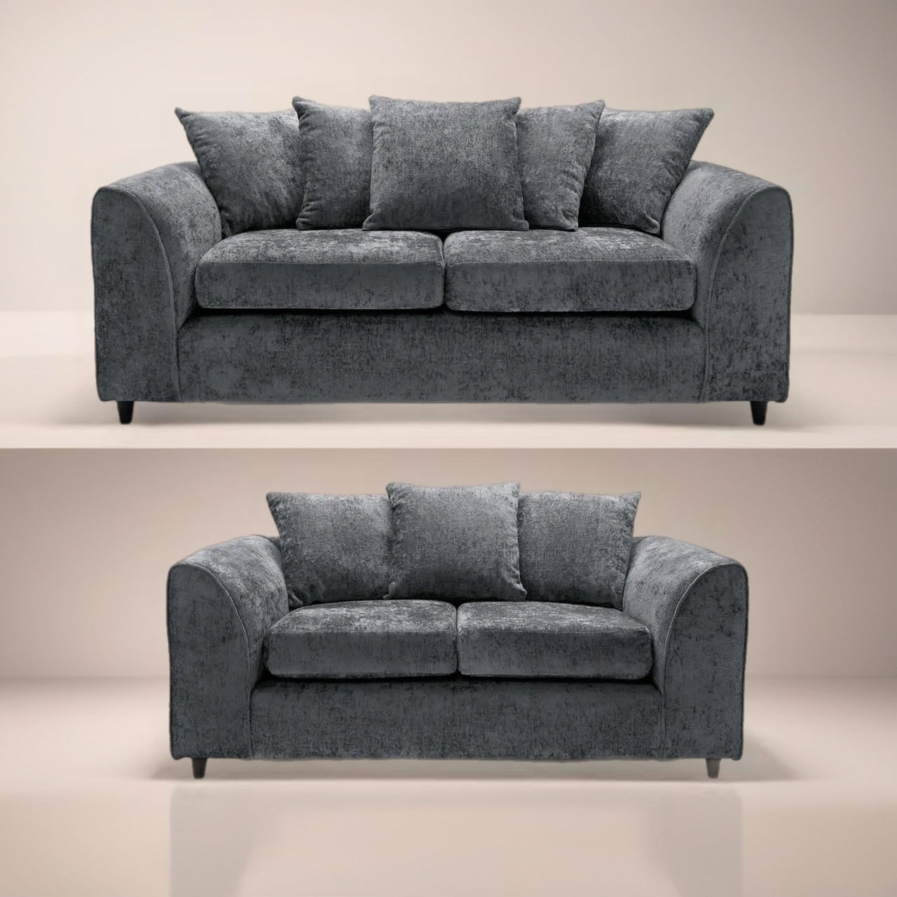 Dylan 2+3 Seater Luxe Velvet Sofa Set