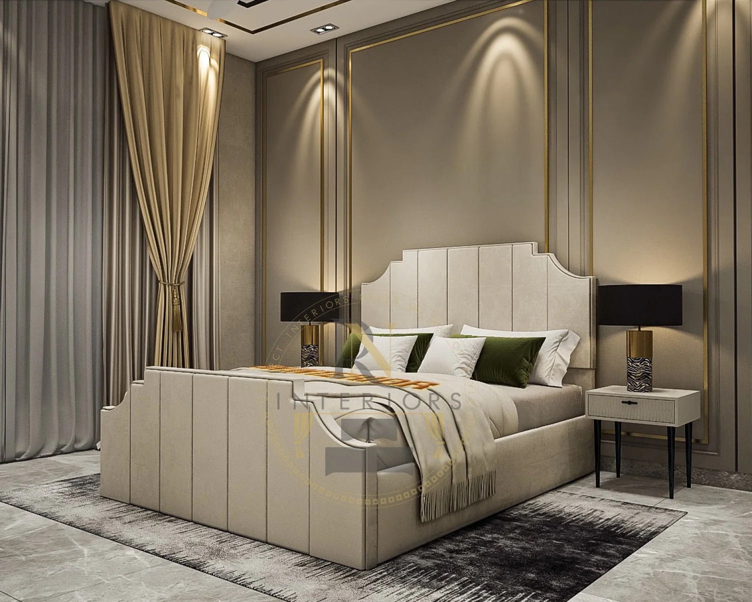 Paradise Luxe Velvet Bed Frame with Storage option