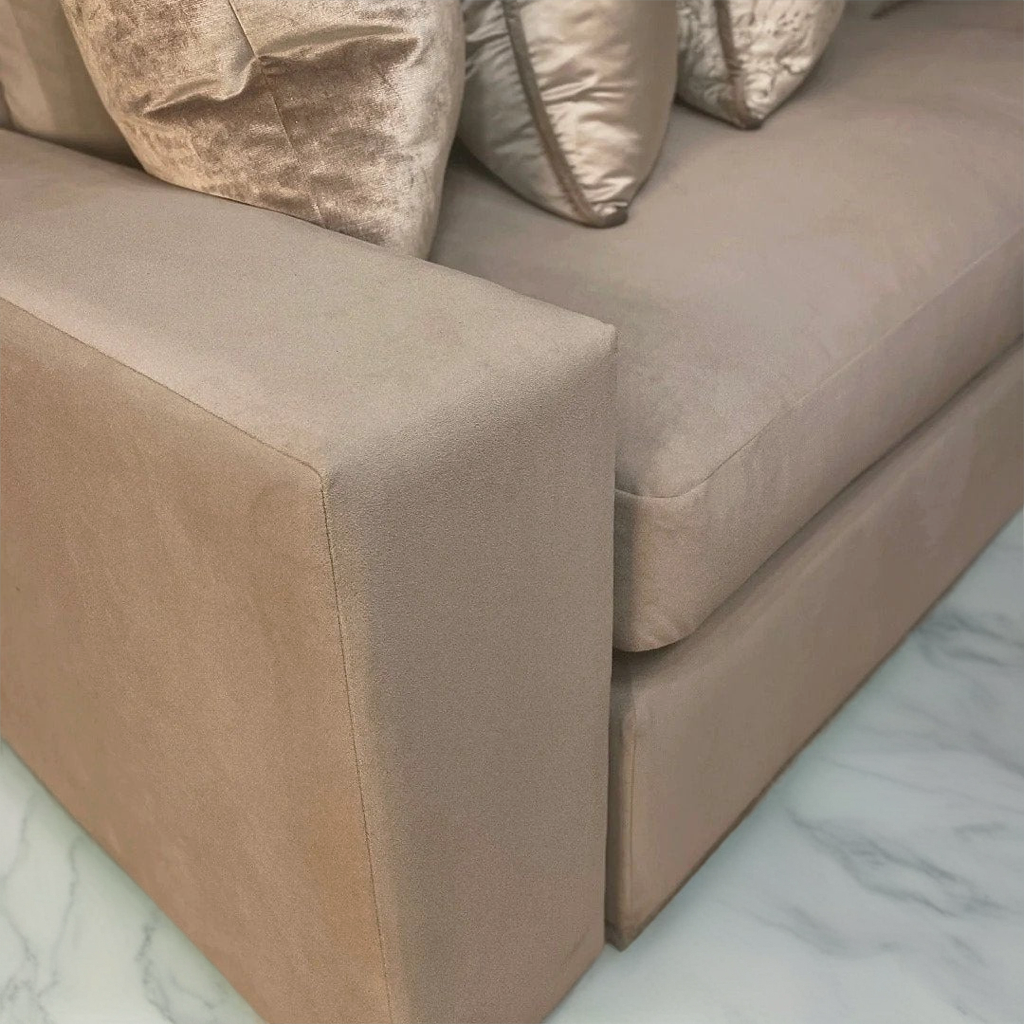 Olivia Luxe Velvet U Shape Sofa