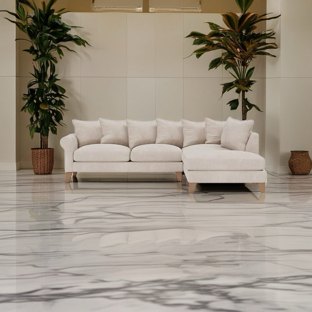 Diana Luxe Velvet Right side Corner L Shape Sofa