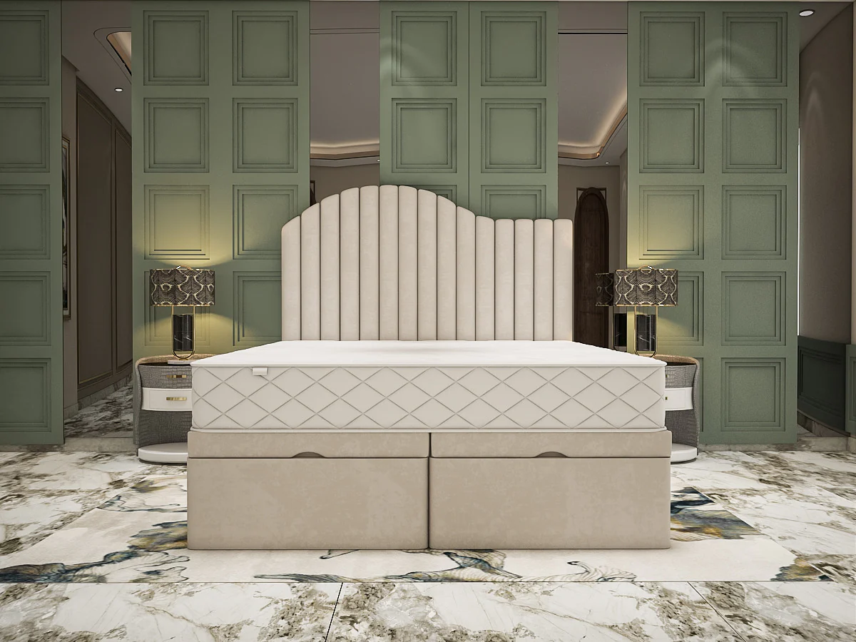 Verona divan bed frame with ottoman storage option available