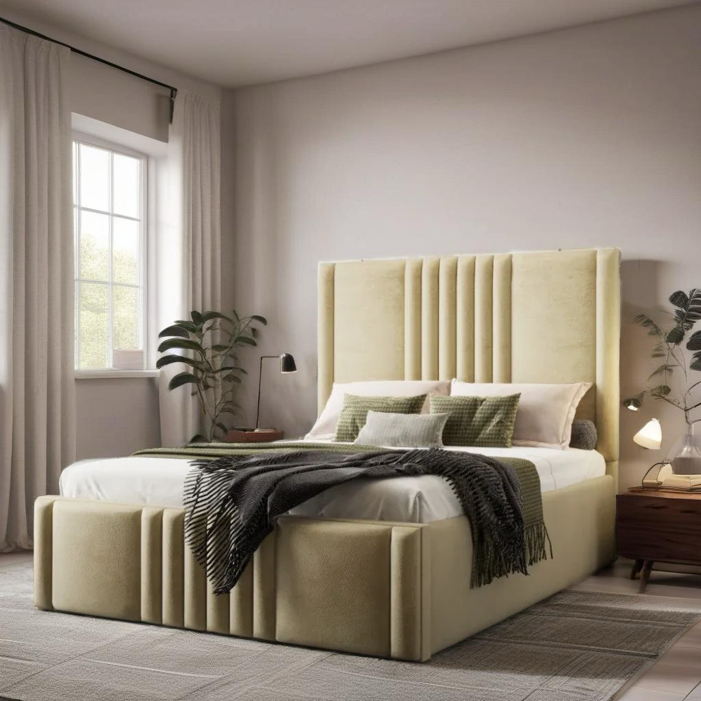 Nayam panel bed frame with storage option available