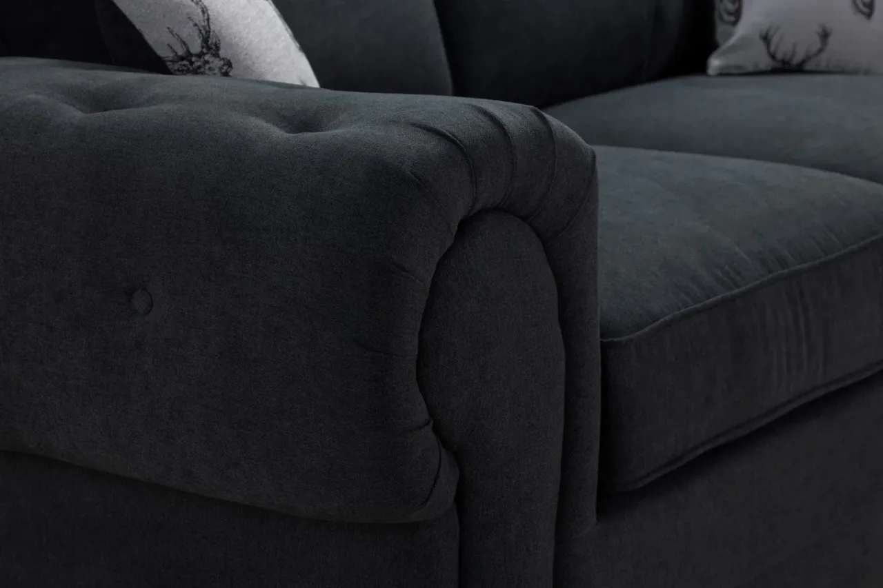 Verona Luxe Velvet Corner Sofa