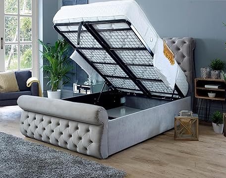 Alicante Luxury Chesterfield Bed Frame with Storage option available