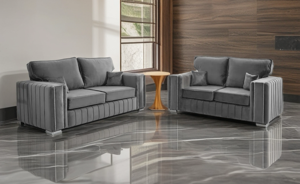 Layla 2+3 Seater Luxe Velvet Sofa set