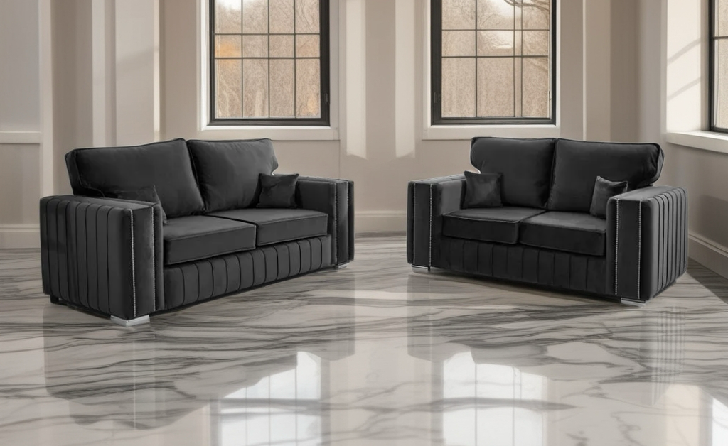 Layla 2+3 Seater Luxe Velvet Sofa set