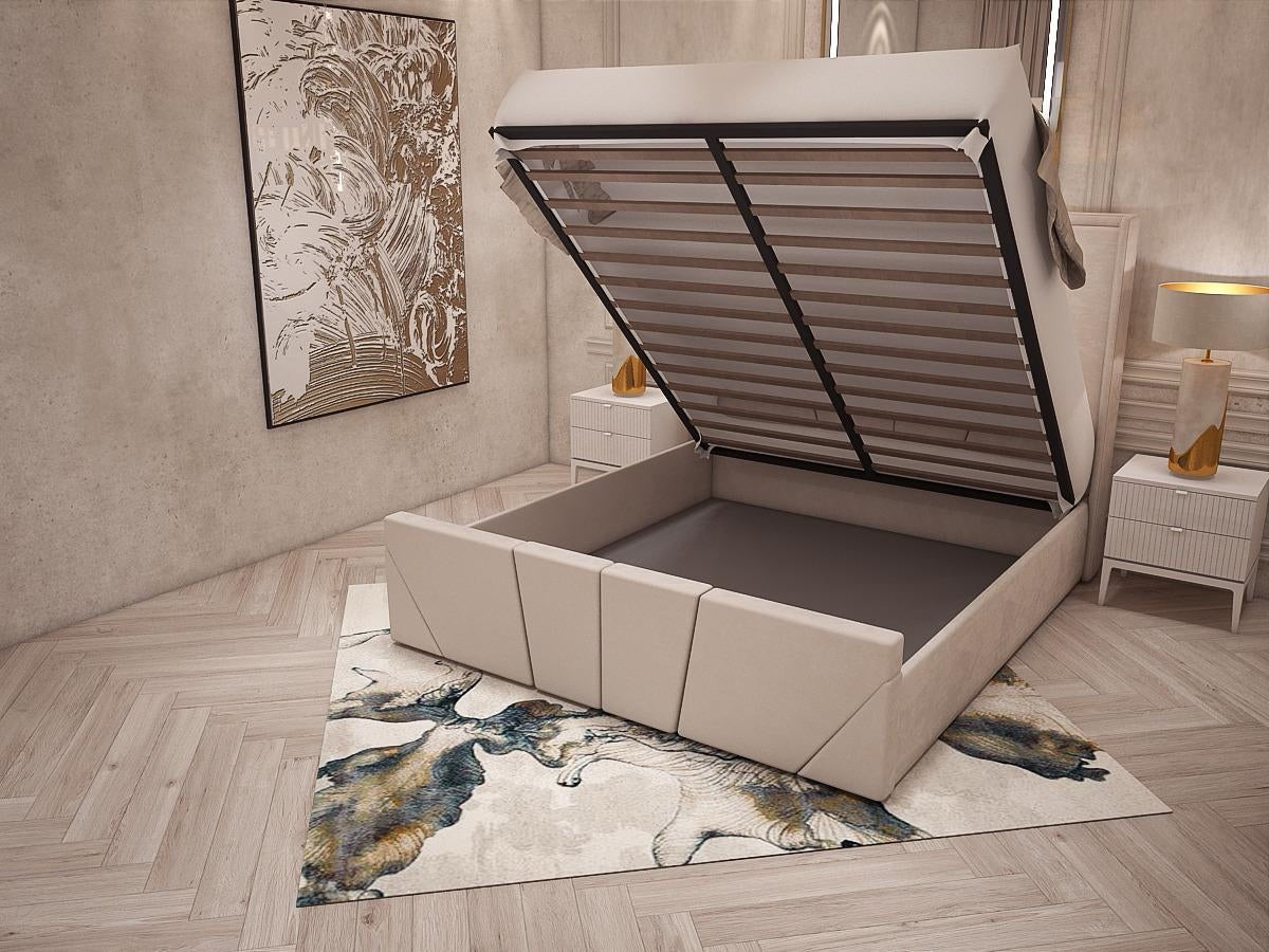 sunrise Wingback Bed Frame with Storage option available