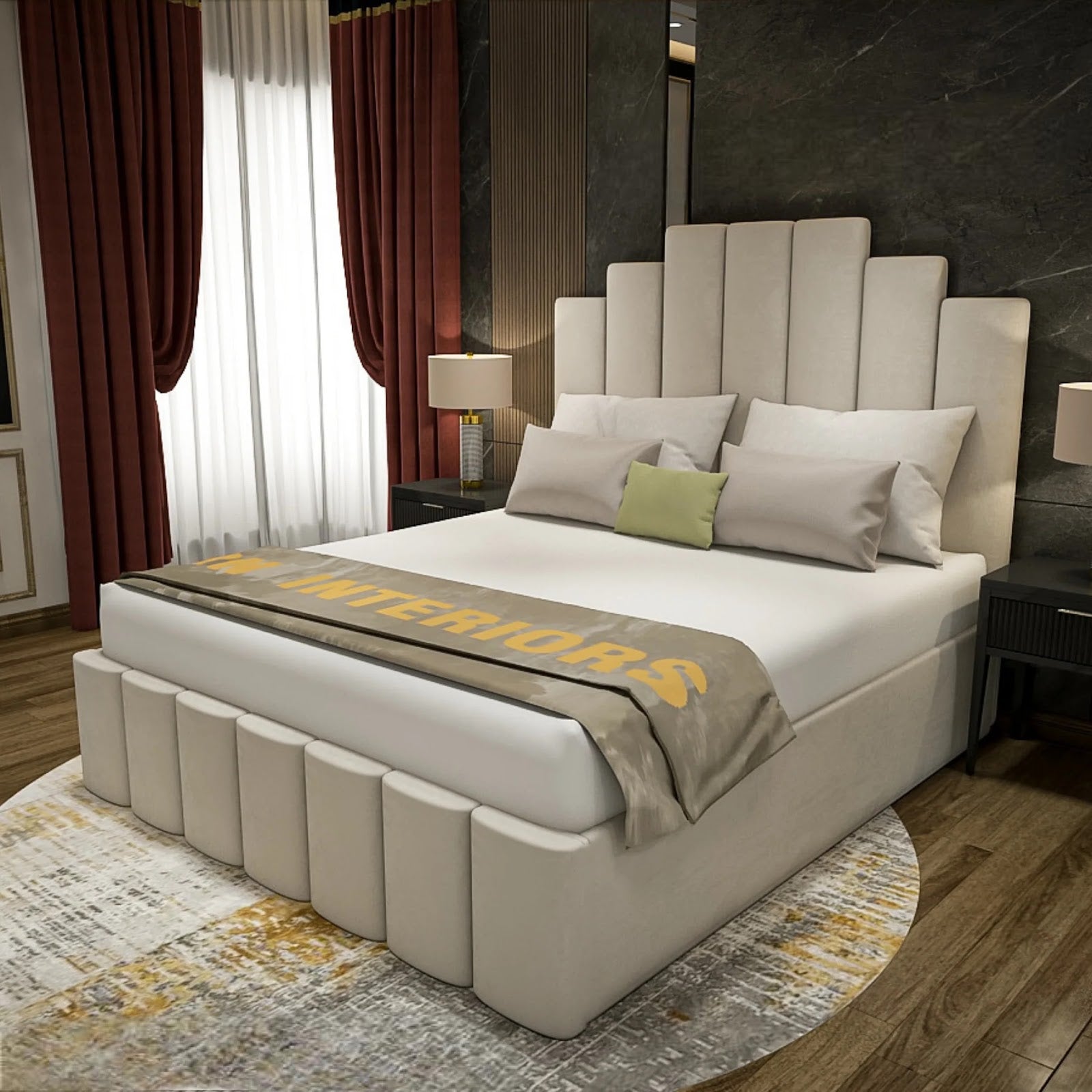 Isabella Luxe Velvet Bed Frame with Storage option available