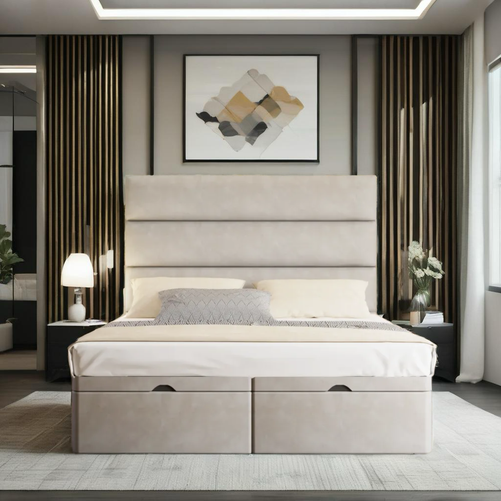 Havana Divan bed frame with ottoman storage option available